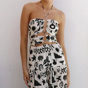 Runaway The Label Nammos Maxi Halter Dress